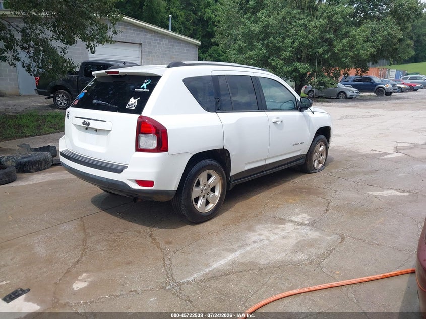 Vin: 1c4njcba5ed801338, lot: 46221220, jeep compass sport 20144