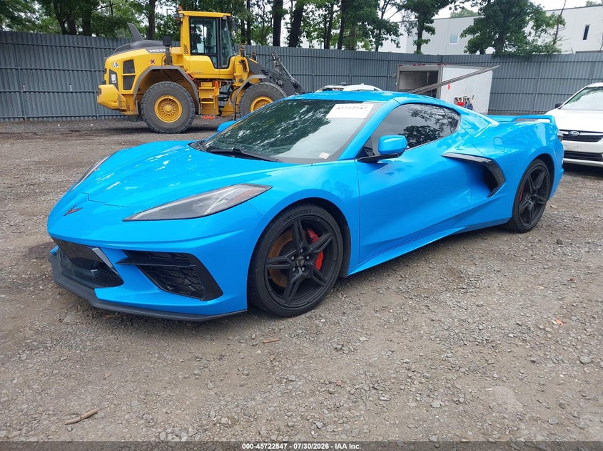 Vin: 1g1y72d42l5113584, lot: 46221229, chevrolet corvette stingray rwd  2lt 20202