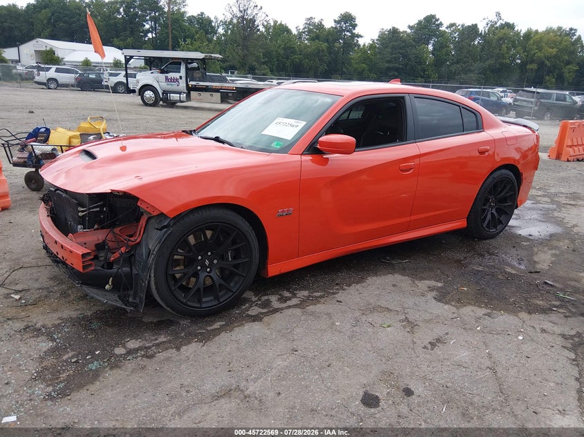 Vin: 2c3cdxgj3kh692332, lot: 46221251, dodge charger scat pack rwd 20192