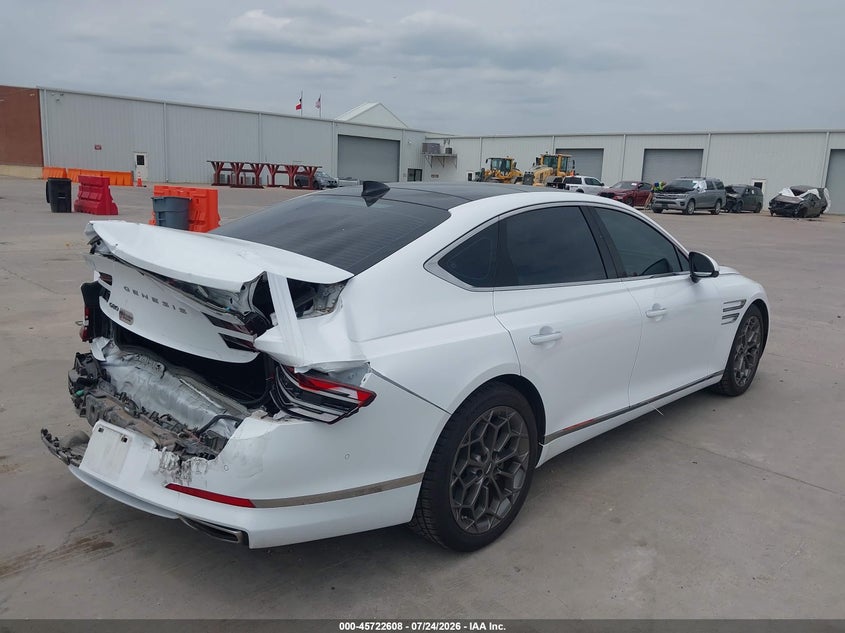 Vin: kmtgb4sc1nu132192, lot: 46221290, genesis g80 2.5t rwd 20224