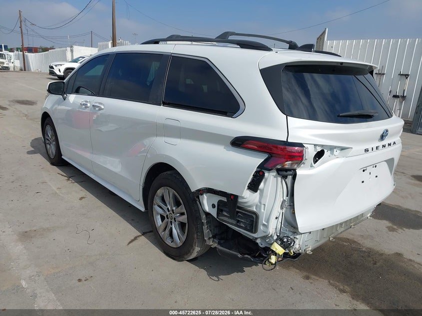 Vin: 5tdjrkec4ns113804, lot: 46221307, toyota sienna xle 20223