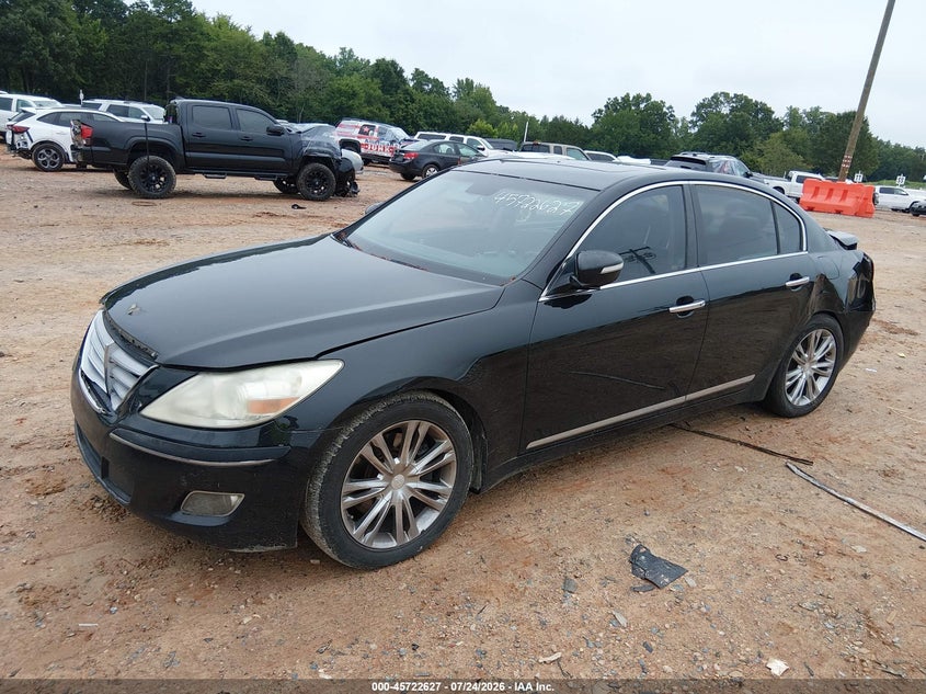 Vin: kmhgc4df8bu119515, lot: 46221309, hyundai genesis 4.6 20112