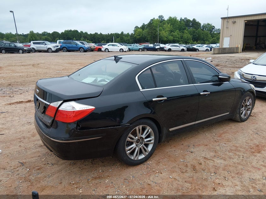 Vin: kmhgc4df8bu119515, lot: 46221309, hyundai genesis 4.6 20114