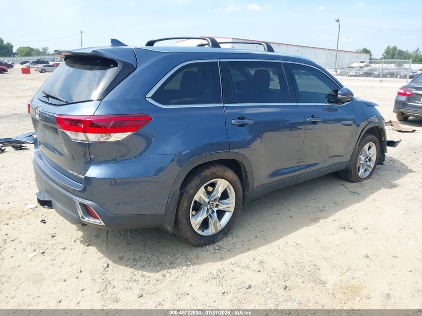 Vin: 5tddzrfh5js858734, lot: 46221316, toyota highlander limited 20184