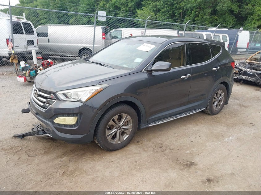 Vin: 5xyzt3lb2gg380105, lot: 46221324, hyundai santa fe sport 2.4l 20162