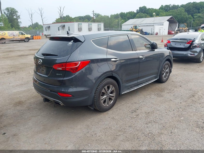 Vin: 5xyzt3lb2gg380105, lot: 46221324, hyundai santa fe sport 2.4l 20164