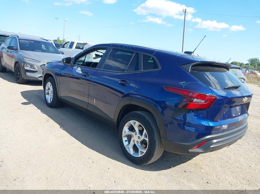 Vin: kl77lfe28rc082443, lot: 46221327, chevrolet trax fwd sp 20243
