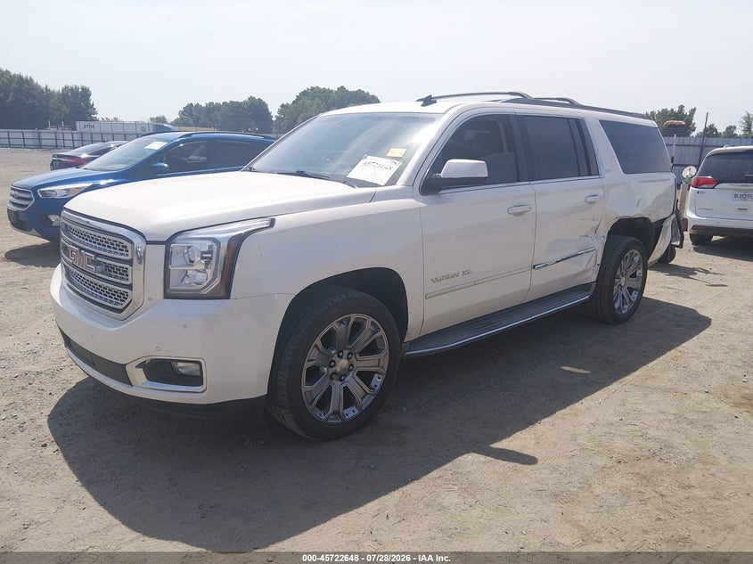 Vin: 1gks2hkc7fr175041, lot: 46221330, gmc yukon xl 1500 slt 20152