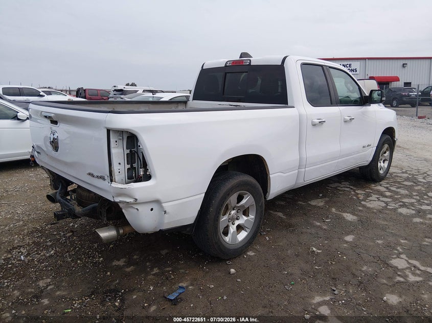 Vin: 1c6srfbt4ln280383, lot: 46221333, ram 1500 big horn  4x4 6'4 box 20204