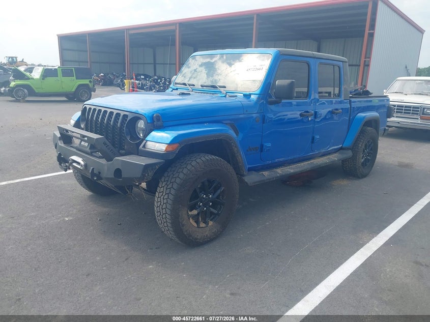 Vin: 1c6hjtag9nl124987, lot: 46221343, jeep gladiator altitude 4x4 20222