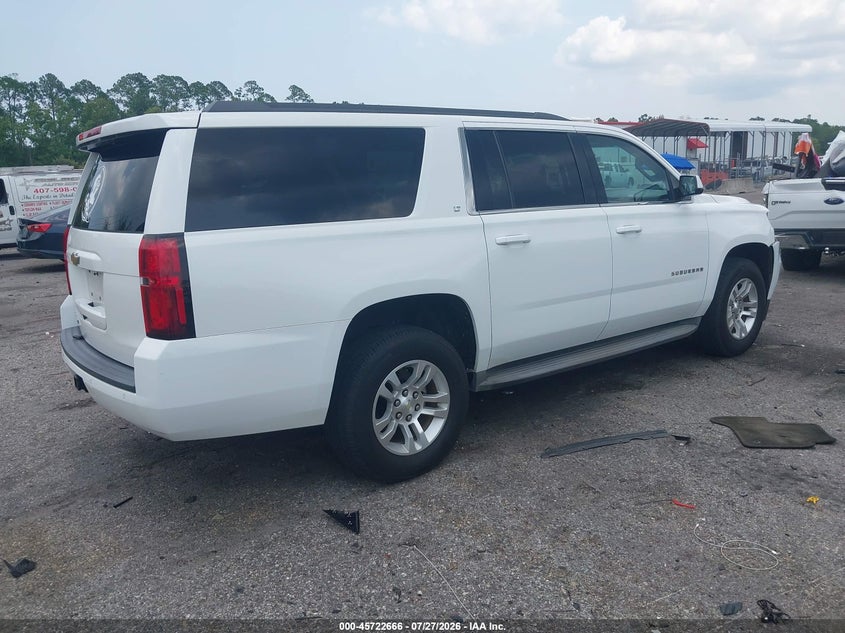 Vin: 1gnscjkc0fr264392, lot: 46221348, chevrolet suburban lt 20154