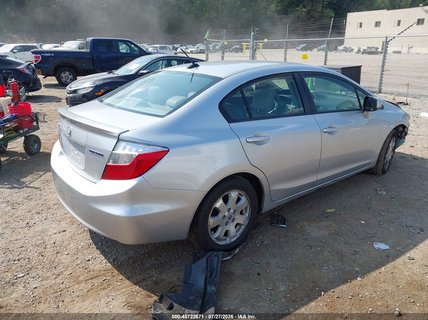 Vin: jhmfb4f39cs001197, lot: 46221353, honda civic hybrid 20124