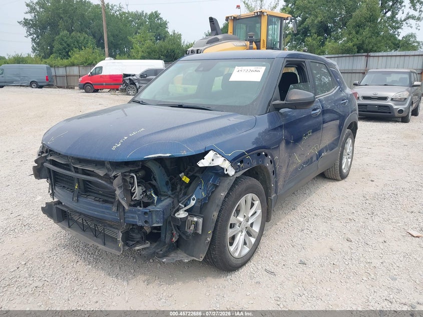Vin: kl79mms20mb137092, lot: 46221368, chevrolet trailblazer fwd ls 20212