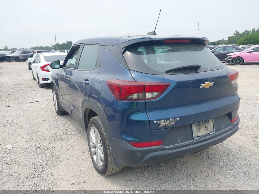 Vin: kl79mms20mb137092, lot: 46221368, chevrolet trailblazer fwd ls 20213