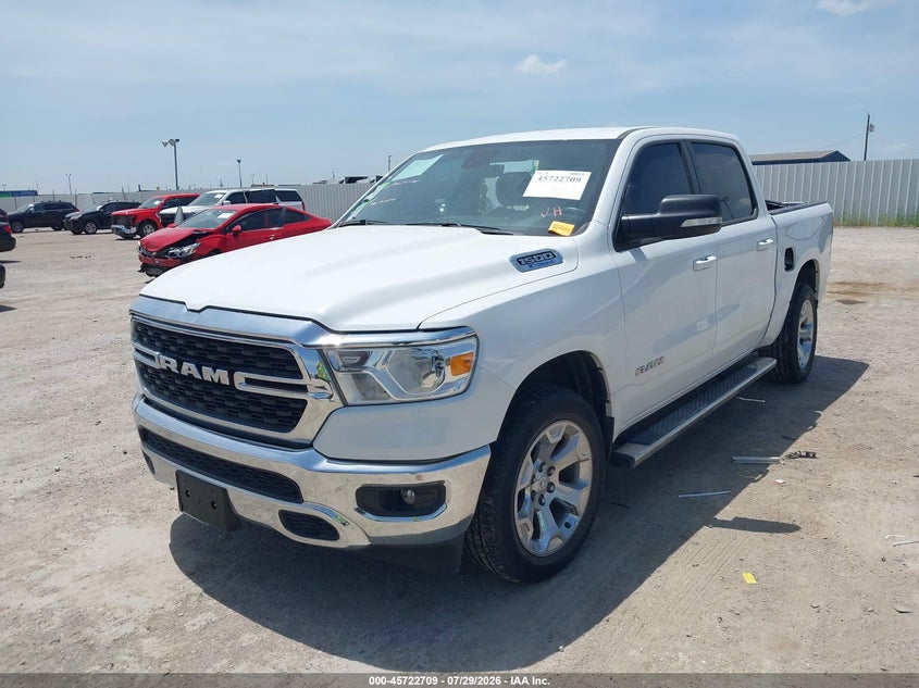 Vin: 1c6rrffg0nn440113, lot: 46221391, ram 1500 big horn  4x4 5'7 box 20222