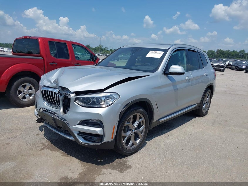 Vin: 5uxty5c05l9b70838, lot: 46221414, bmw x3 xdrive30i 20202