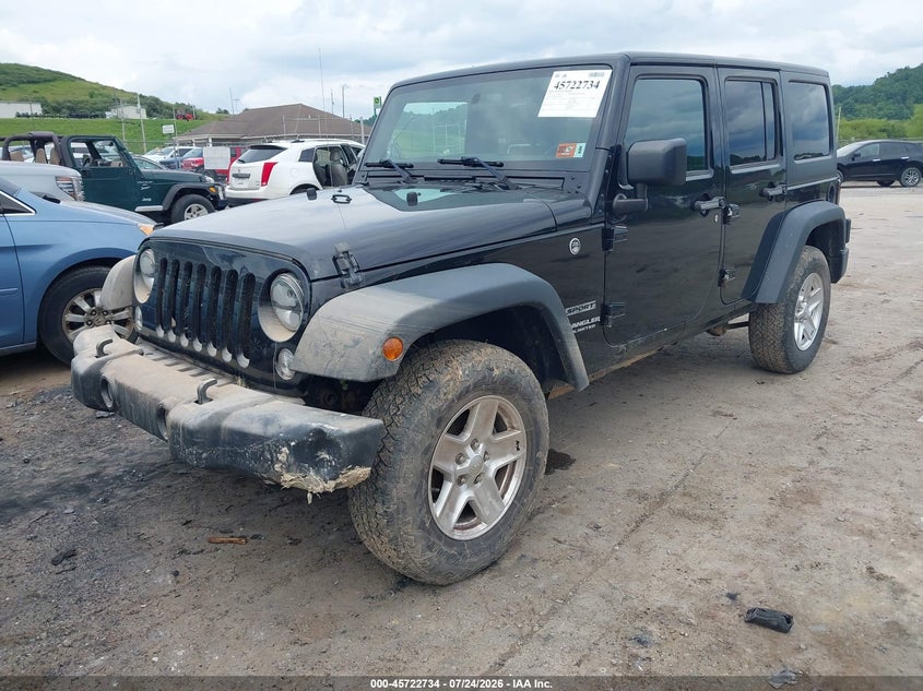 2017 Jeep Wrangler, Затопление, IAAI, VIN 1C4BJWDG5HL644815 — фото 2