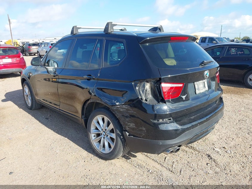 Vin: 5uxwz7c34h0v87506, lot: 46221478, bmw x3 sdrive28i 20173