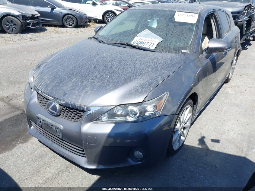 Vin: jthkd5bh7c2091451, lot: 46221564, lexus ct 200h premium 20122