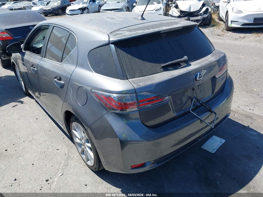Vin: jthkd5bh7c2091451, lot: 46221564, lexus ct 200h premium 20123