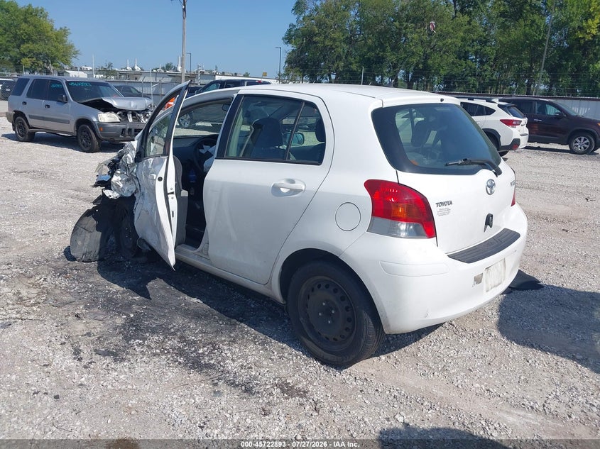 Vin: jtdkt4k34b5332849, lot: 46221575, toyota yaris 20113
