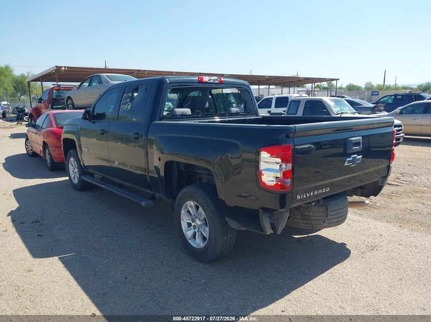 Vin: 3gcpcpecxjg386635, lot: 46221599, chevrolet silverado 1500 custom 20183