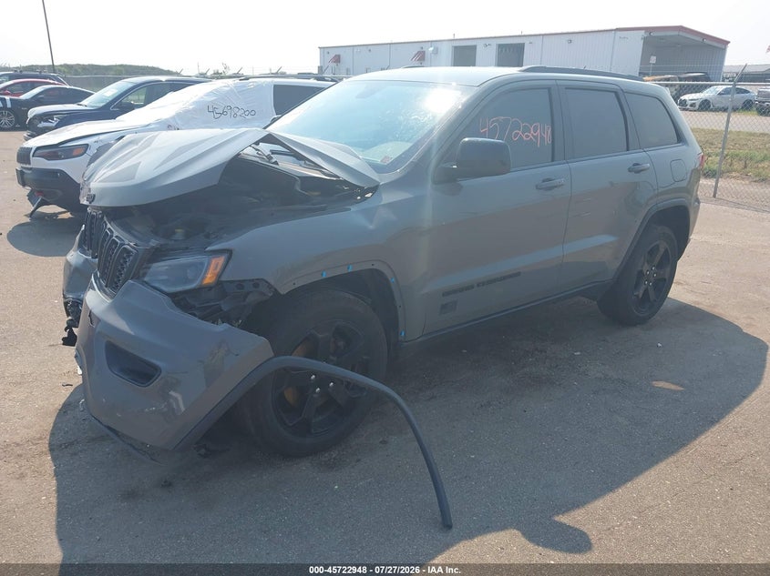 2021 Jeep Grand Cherokee Freedom 4X4, Front End, IAAI, VIN 1C4RJFAG7MC745528 — photo 2