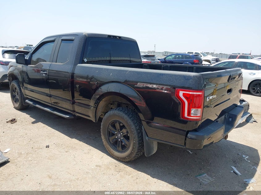 Vin: 1ftex1ep1gfc78037, lot: 46221644, ford f-150 xl 20163