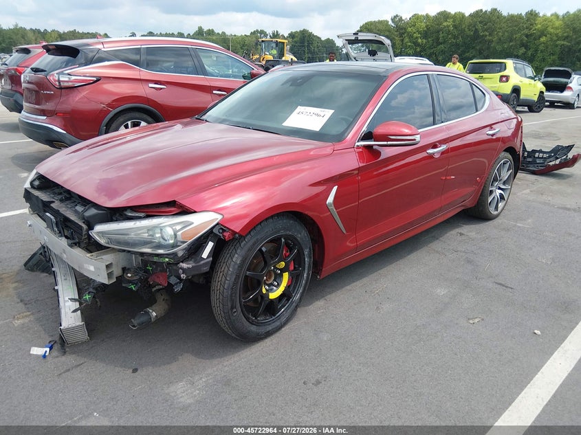 Vin: kmtg74le7ku024253, lot: 46221646, genesis g70 3.3t advanced 20192