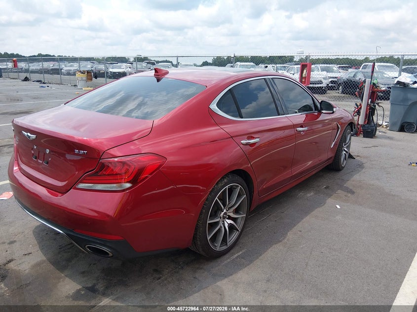 Vin: kmtg74le7ku024253, lot: 46221646, genesis g70 3.3t advanced 20194