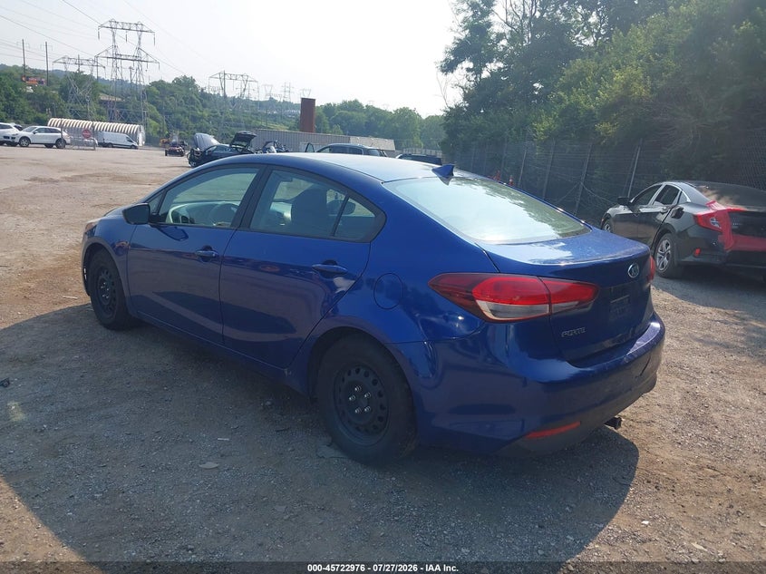 Vin: 3kpfk4a76he043557, lot: 46221658, kia forte lx 20173