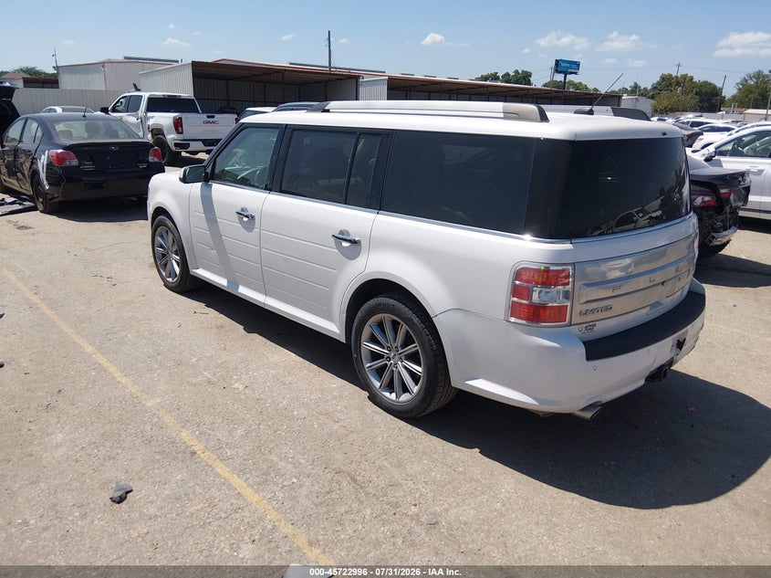 Vin: 2fmgk5d89dbd25087, lot: 46221678, ford flex limited 20143