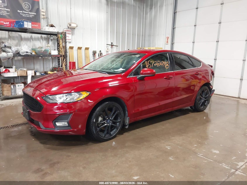 Vin: 3fa6p0t98kr134215, lot: 46221680, ford fusion se 20192