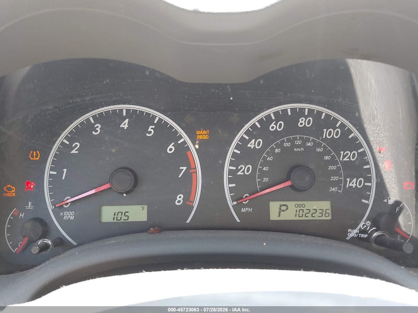 2010 TOYOTA COROLLA auction photo 7