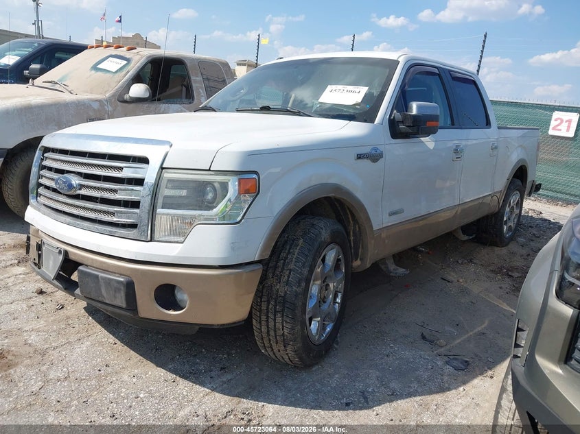 Vin: 1ftfw1ct9dkg26757, lot: 46221747, ford f-150 king ranch 20132