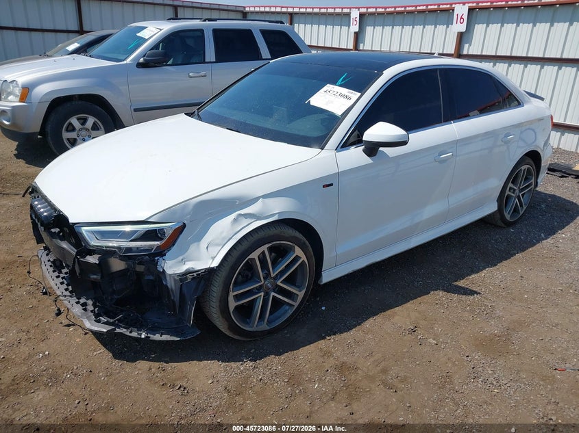 Vin: wauj8gff2j1002634, lot: 46221768, audi a3 2.0t premium/2.0t tech premium 20182