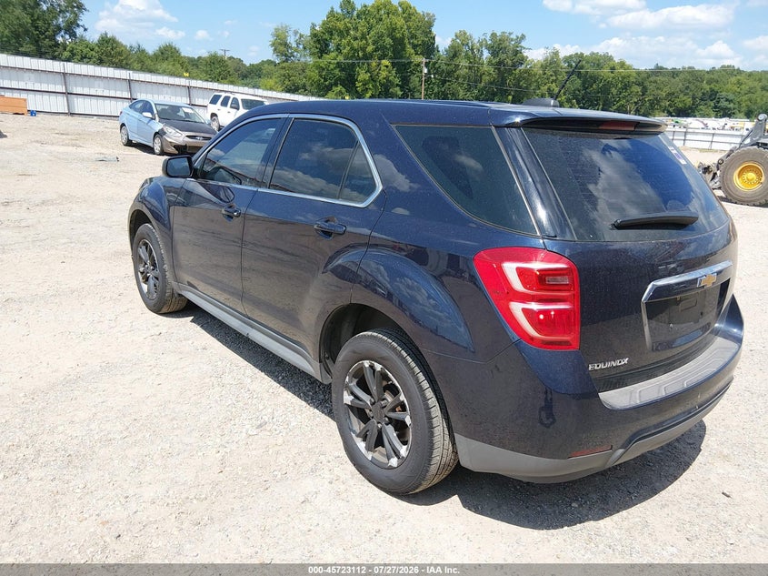 Vin: 2gnalbek9h1542237, lot: 46221794, chevrolet equinox ls 20173