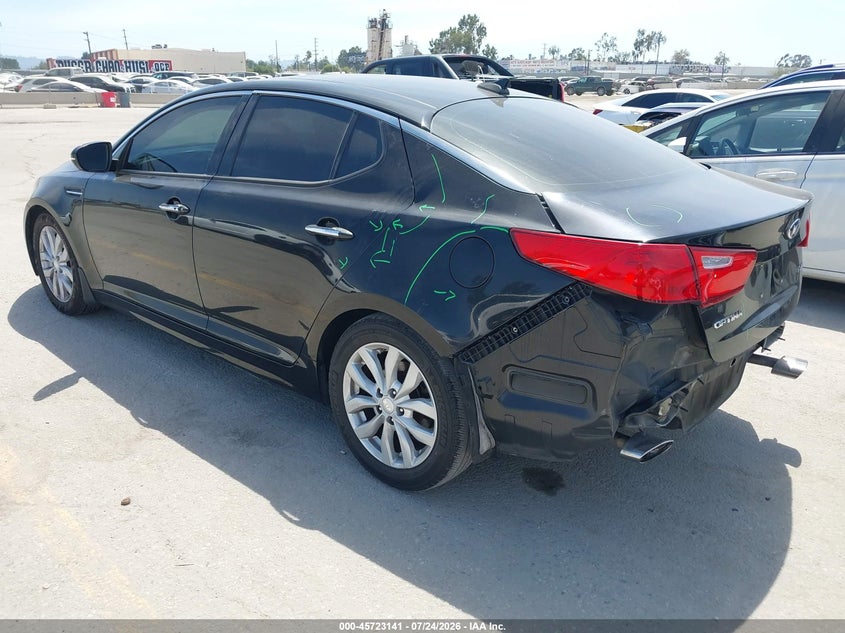 Vin: 5xxgn4a79eg315663, lot: 46221823, kia optima ex 20143