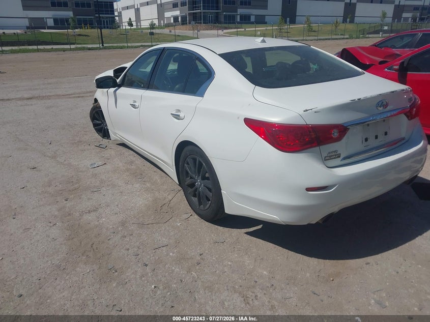 Vin: jn1bv7ar7fm411173, lot: 46221925, infiniti q50 premium 20153