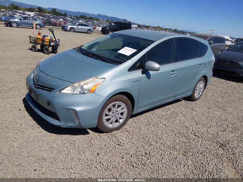 2013 TOYOTA PRIUS V (+) WAGON 1.8L I-4 DOHC, VVT, 98HP
