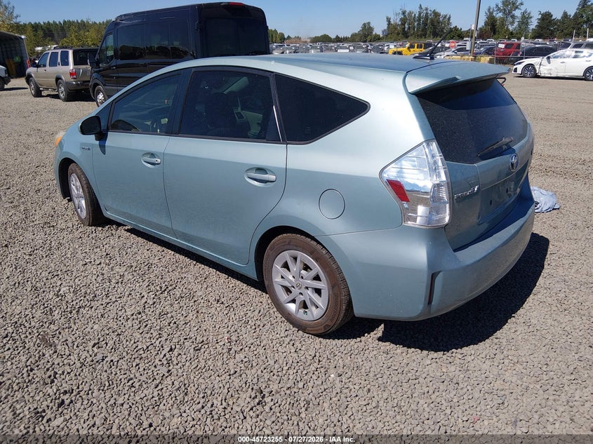 2013 TOYOTA PRIUS V (+) WAGON 1.8L I-4 DOHC, VVT, 98HP