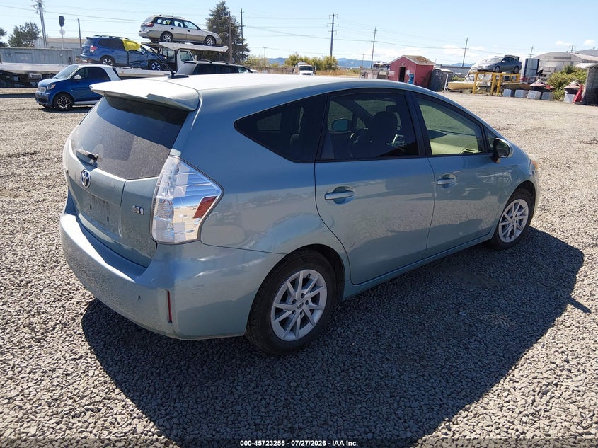 2013 TOYOTA PRIUS V (+) WAGON 1.8L I-4 DOHC, VVT, 98HP