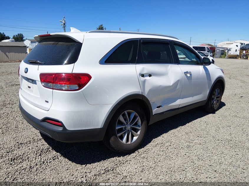 Vin: 5xypg4a35jg380152, lot: 46221968, kia sorento 2.4l lx 20184
