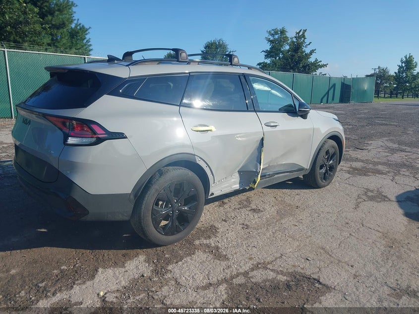 Vin: 5xyk6cdf6sg278311, lot: 46222016, kia sportage x-line 20254