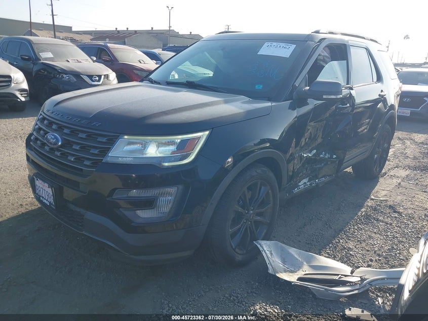 Vin: 1fm5k7d86hgd12833, lot: 46222044, ford explorer xlt 20172
