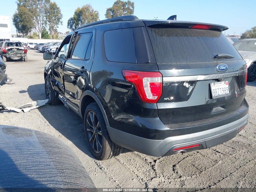 Vin: 1fm5k7d86hgd12833, lot: 46222044, ford explorer xlt 20173