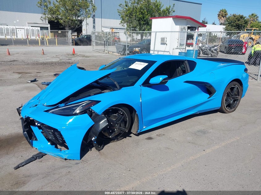 Vin: 1g1y62d46l5117527, lot: 46222059, chevrolet corvette stingray rwd  1lt 20202