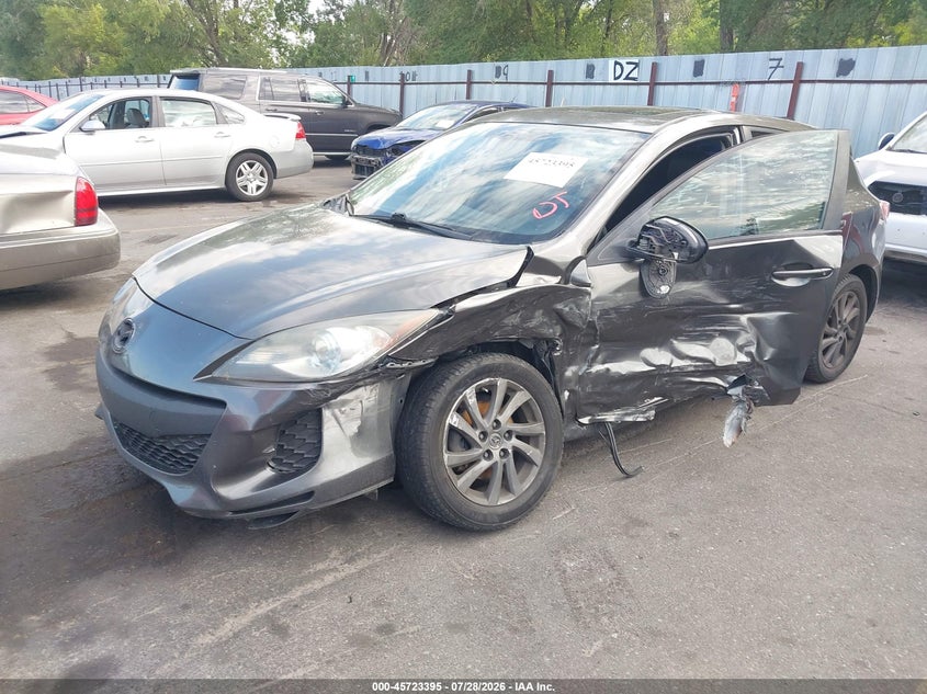 Vin: jm1bl1m78c1674683, lot: 46222077, mazda mazda3 i grand touring 20122