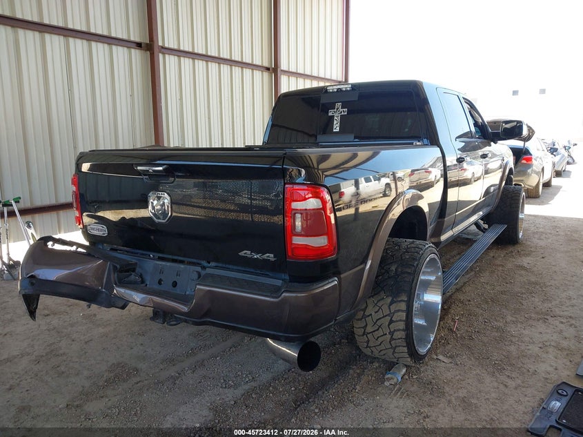 Vin: 3c6ur5pl1kg677052, lot: 46222094, ram 2500 longhorn  4x4 6'4 box 20194