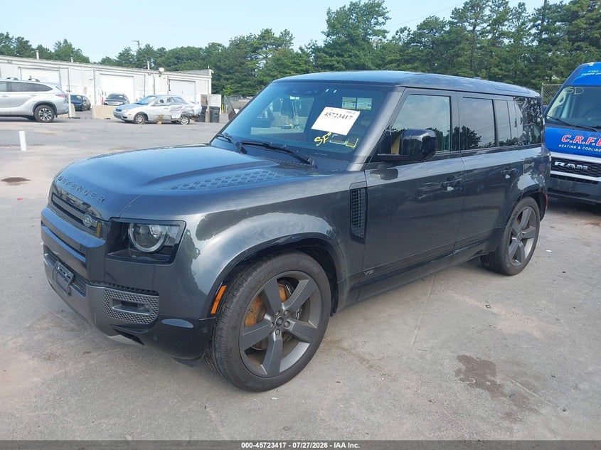 Vin: saleweee6p2217789, lot: 46222099, land rover defender 110 carpathian edition/110 v8 20232
